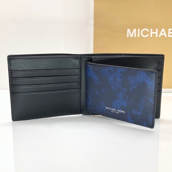 NIB MICHAEL KORS Mens Kent 3 in 1 Billfold Wallet - Picture 7 of 8